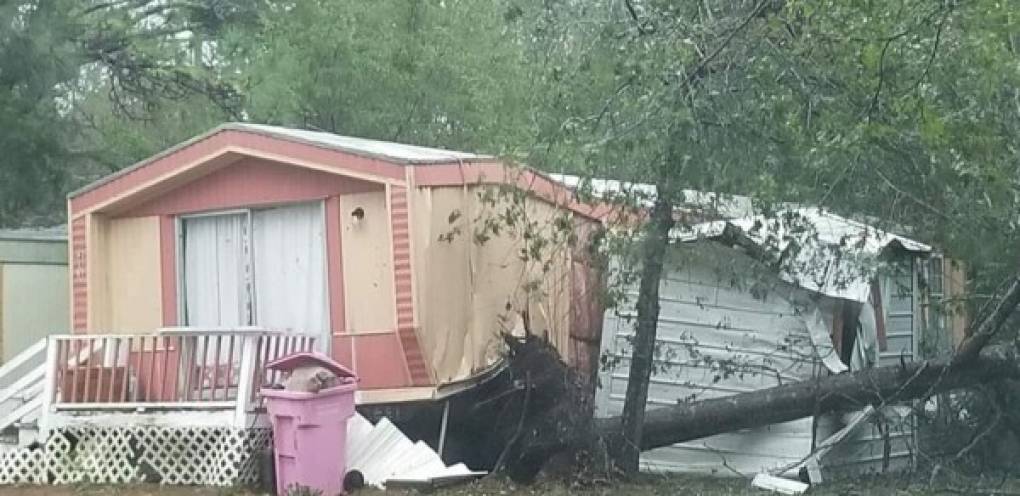 Esta imagen la envió un hondureño desde Wilmington, Carolina del Norte, mostrando los desastres del huracán.