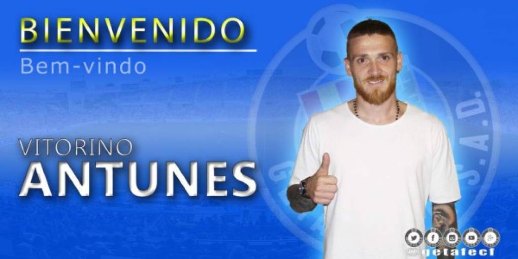 Segundo fichaje confirmado por el Getafe este viernes. Vitorino Antunes llega cedido del Dinamo de Kiev con opción a compra para el equipo español.