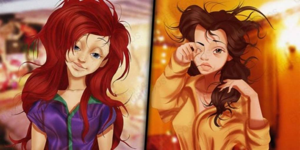 Te mostraremos como lucirían las Princesas de Disney en la vida real al despertar. Artes hecho por Isaiah Stephens. Tomado de paraloscuriosos.com