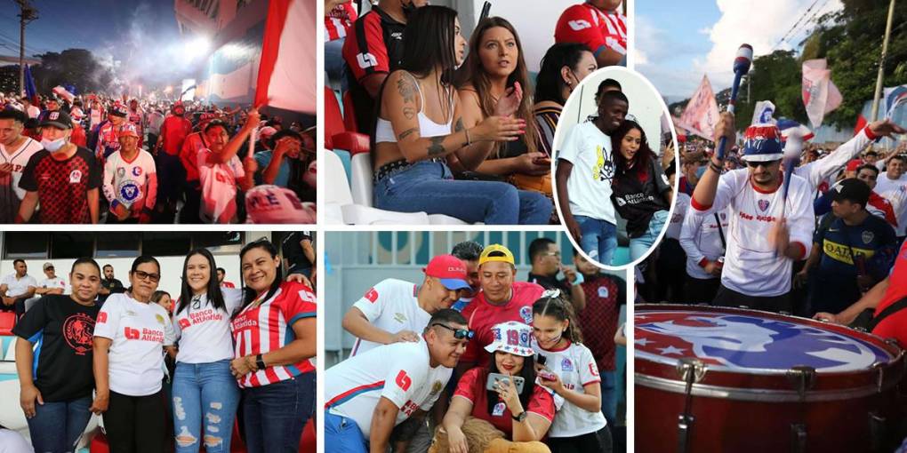 Las imágenes del gran ambiente del partido de ida de la final de la Liga Concacaf 2022 entre Olimpia y Alajuelense en el estadio Nacional Chelato Uclés.
