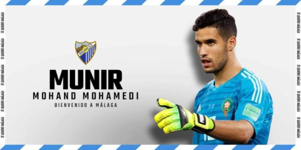 El Málaga ha anunciado el fichaje del portero internacional marroquí Munir, que llega procedente del Numancia de Soria.