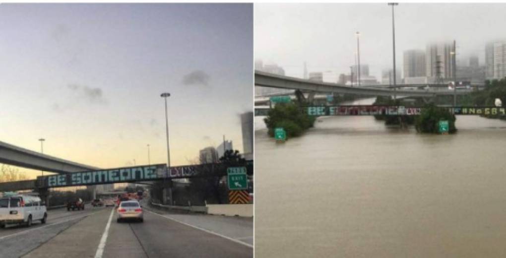 Los niveles acumulados de agua van desde los 50 centímetros hasta los 1,2 metros en ciertas zonas de la ciudad de Houston.