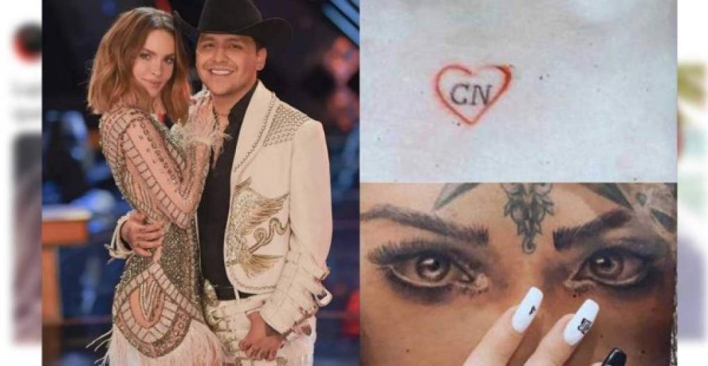 Hace unos días, Belinda y Christian Nodal celebraron sus cuatro meses de noviazgo con regalos costosos como cadenas con diamantes y muchos mensajes de amor. Pero lo que más ha sorprendido es que ambos han decidido tatuarse en nombre de su amor, pese al poco tiempo que llevan juntos.