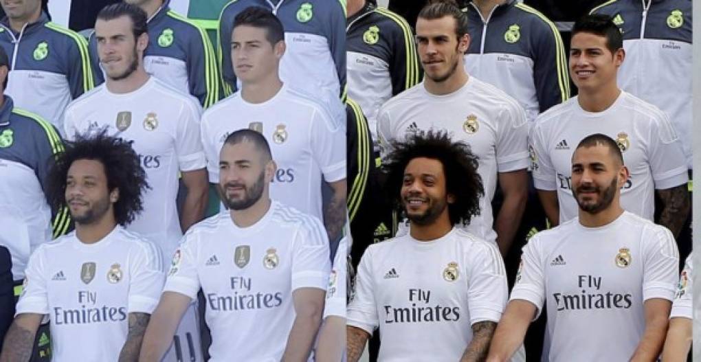 Marcelo y James parecen más felices con Zidane que con Benítez. El colombiano intuye que jugará el domingo. (RealMadrid.com)