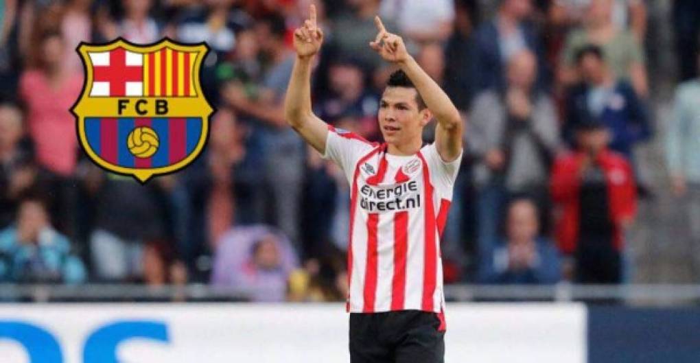 Bombazo. Medios en Europa nuevamente colocaron a Hirving ‘Chucky’ Lozano entre la lista de candidatos que tiene el FC Barcelona para reforzar su ataque en el próximo mercado de verano.<br/>