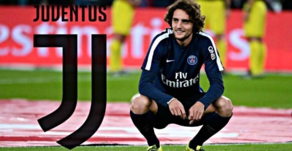 Adrien Rabiot: El volante francés no seguirá en el PSG y todo indica que la Juventus es el club que lo fichará. El mediocampista es pretendido por clubes como Barcelona y hasta Real Madrid.