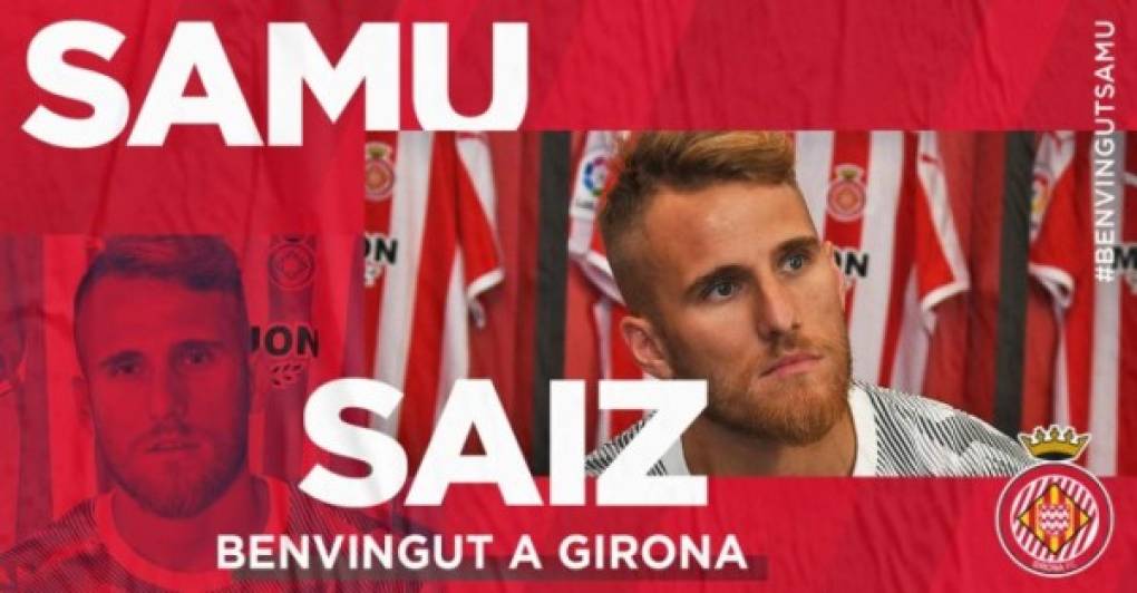 El Girona ha fichado al medio-ofensivo Samu Sáiz. Firma hasta junio de 2023.