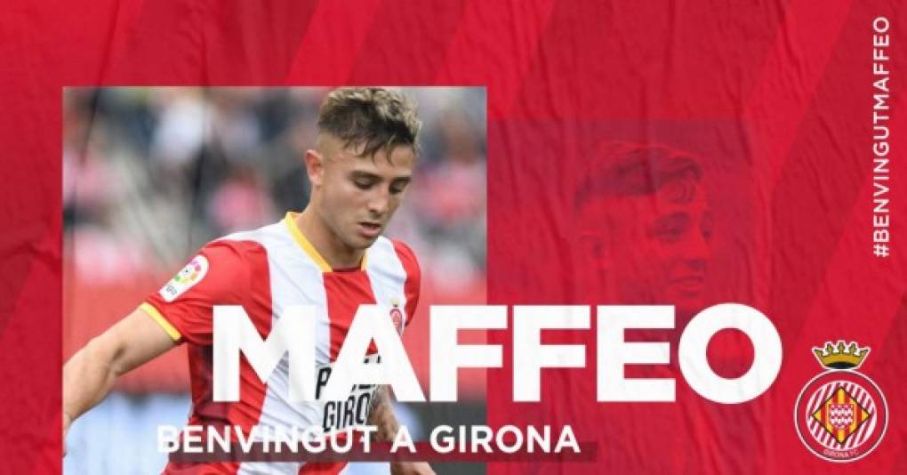 El Girona, donde milita el hondureño Antony 'Choco' Lozano, ha anunciado el regreso de uno de sus hijos pródigos con un emotivo vídeo en sus redes sociales, Pablo Maffeo vuelve al conjunto gerundense tras su etapa en el Stuttgart.