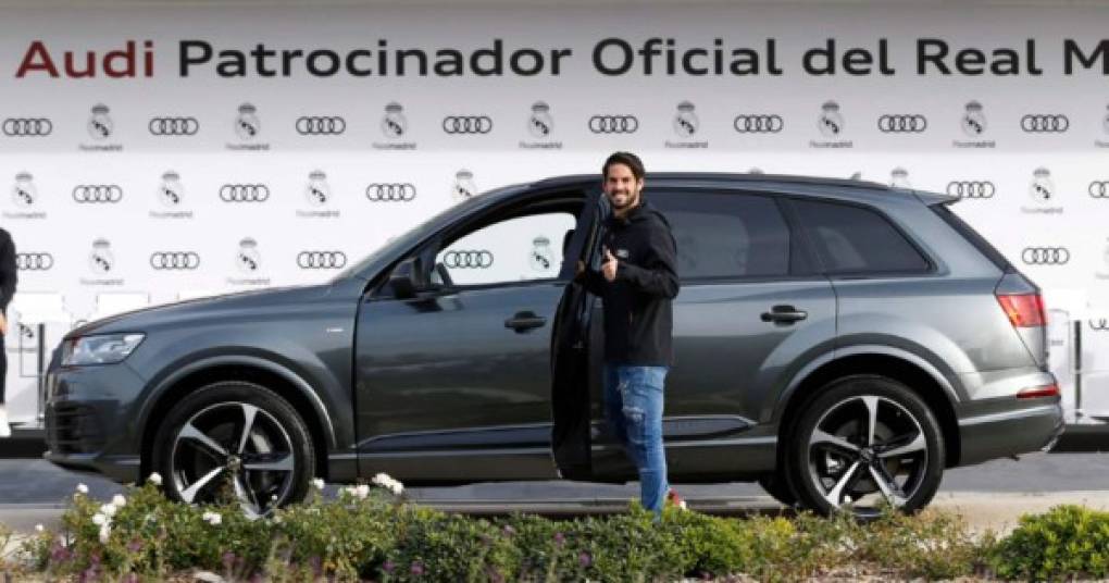 Isco - El auto que se llevó el malagueño es un Audi Q7 Sport 3.0 TDI 200 quattro tiptronic color gris Daytona con un valor de 72.720 euros.