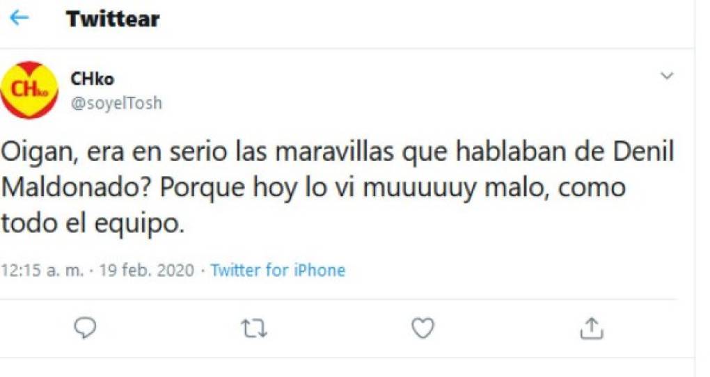 Mediante las redes sociales, especialmente en Twitter, los aficionados mexicanos del Pachuca han señalado el accionar de su equipo y del defensor hondureño Denil Maldonado.