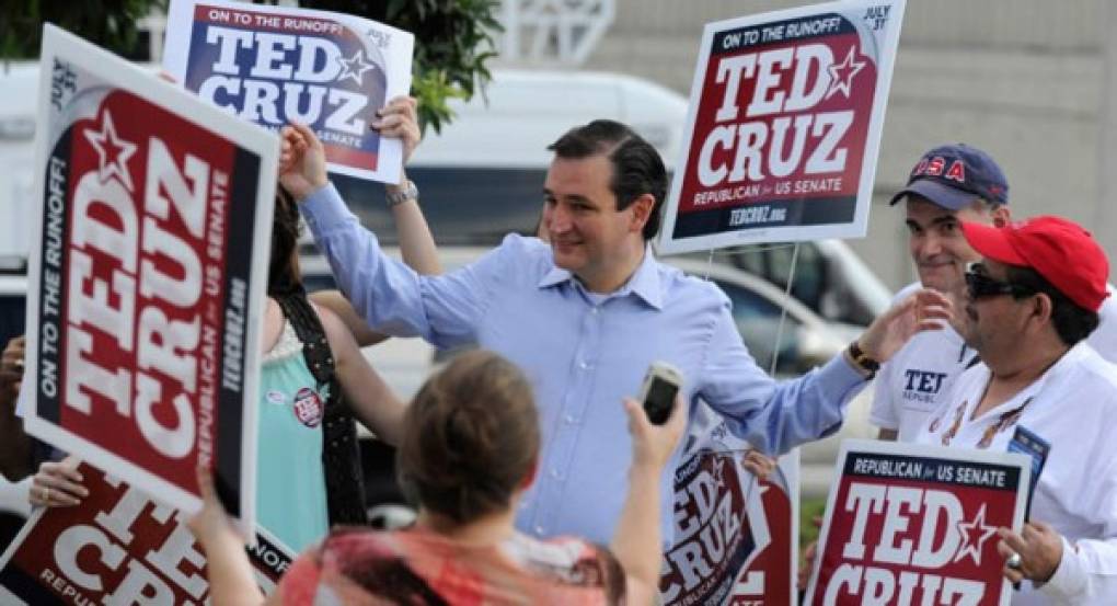 11. El senador Ted Cruz. De origen cubano y miembro del ultraconservador Tea Party, Cruz de 44 años, fue electo senador por el estado de Texas en 2012. Cruz, un acérrimo opositor de la reforma migratoria, es además un fuerte crítico del gobierno de Obama y de los demócratas.