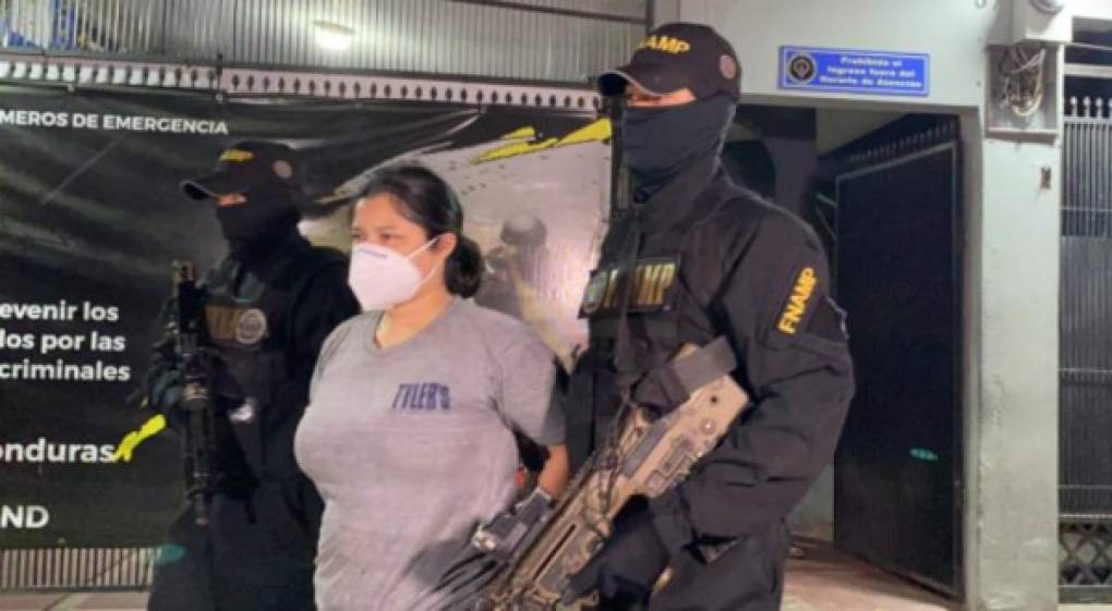 Sindy Mariela Zúñiga Cerón (28) fue capturada en el barrio El Centro de El Progreso, Yoro.