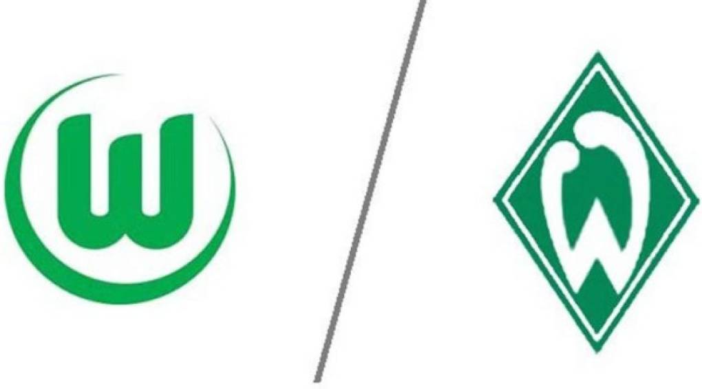 Wolfsburgo vs Werder Bremen, ambos equipos son de la Bundesliga de Alemania.