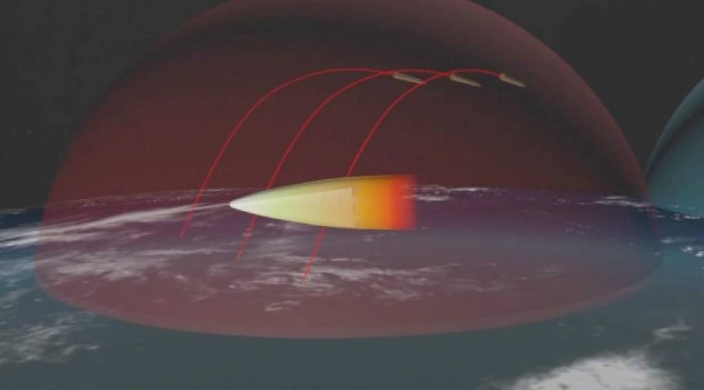 El sistema de misiles estratégico con unidad hipersónica planeadora, conocido como Avangard, es 'un tipo completamente nuevo de arma con la capacidad de volar en la atmósfera a distancias intercontinentales a una velocidad hipersónica de más de unos 24.696 kilómetros por hora', según explicó el mandatario.