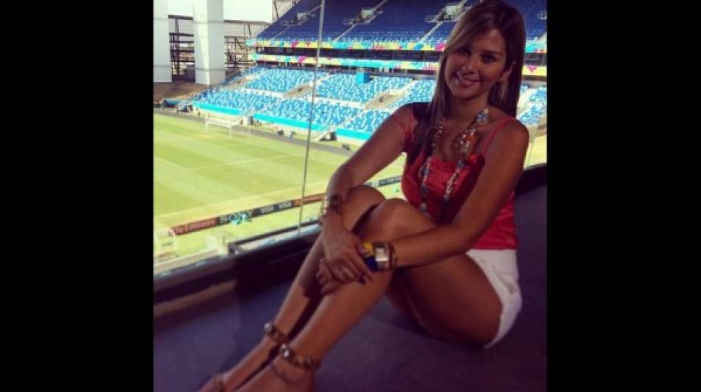 Actualmente Andrea Guerrero está cubriendo la Copa América Centenario.