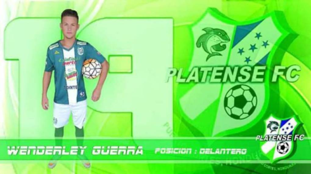 El Platense anunció que el joven delantero Wenderley Guerra ha empezado la pretemporada con el club porteño para intentar convencer a Jairo Ríos. Jugó el año pasado con el Yoro FC.