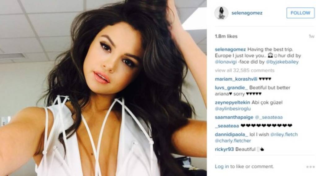 Selena Gómez es otra de las estrellas de esta red social. Tiene más de 46 millones de seguidores.