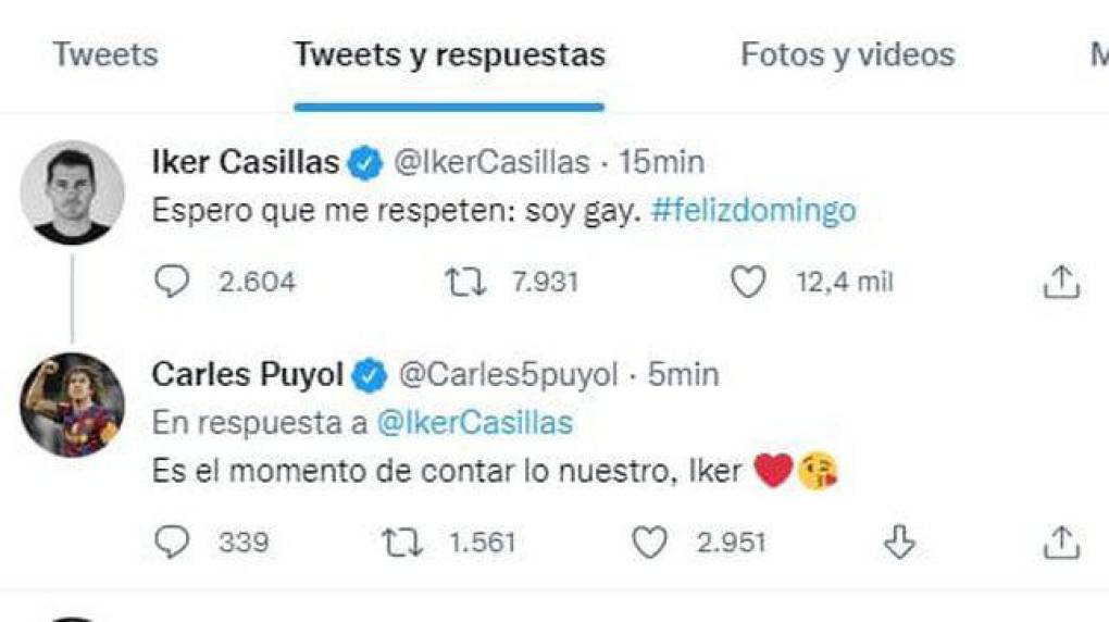 Carles Puyol, ex del FC Barcelona y amigos íntimo de Casillas, le contestó al exjugador del Real Madrid: “Es el momento de contar lo nuestro, Iker”, le indicó.