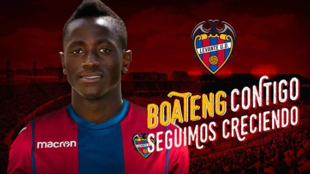 El Levante de la Liga Española ha llegado a un acuerdo con el Moreiense FC para la incorporación del delantero ghanés Emmanuel Boateng. Ha firmado un contrato para las próximas cuatro temporadas más una opcional.