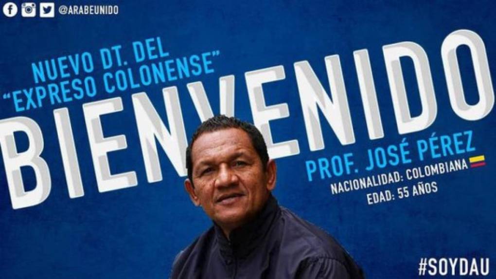 El club Deportivo Árabe Unido es dirigido por el colombiano José Chicho Pérez. El equipo panameño cuenta con 15 títulos de Liga.