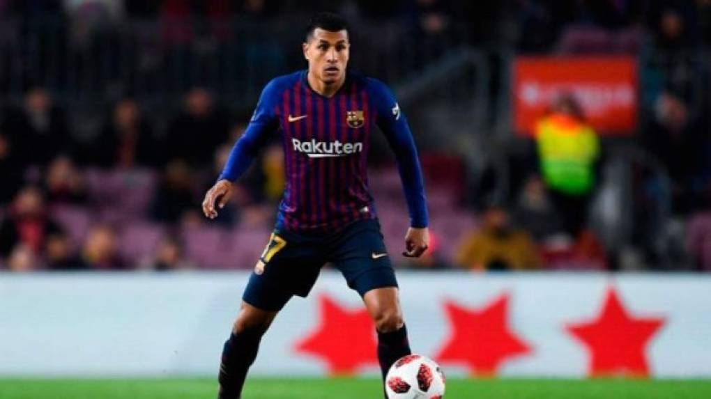 Jeison Murillo:El defensor colombiano de 26 años de edad llegó por seis meses cedido a préstamo por el Valencia, en el Barcelona no ha sido tomado en cuenta y no seguirá en el club catalán.