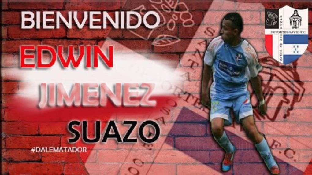 Edwin Jimenez Suazo se ha convertido en nuevo fichaje del Deportes Savio.