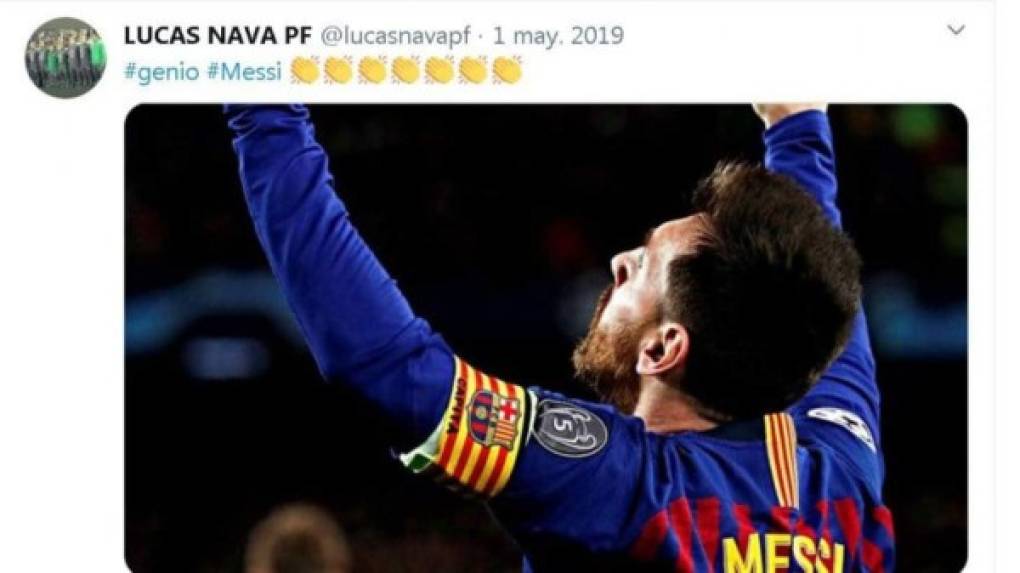 Para sorpresa, Lucas Nava en sus redes sociales siempre ha mostrado su admiración hacia Messi y en muchas ocasiones lo ha llamado genio.