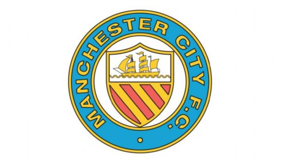 El primer escudo del Manchester City, fundado en 1880.