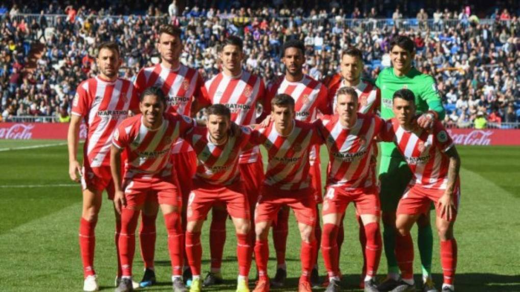 Y este fue el 11 titular del Girona FC para el duelo ante Real Madrid. Choco Lozano no fue titular e ingresó en la segunda parte.