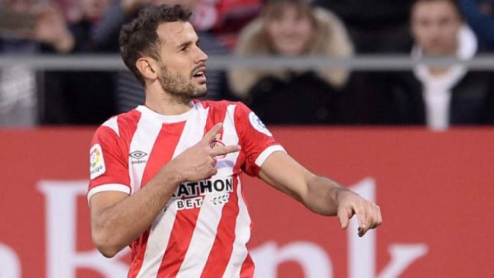 11-Christian Stuani: Delantero uruguayo del Girona y compañero del hondureño Antony Choco Lozano, el atacante cuenta con 17 goles.