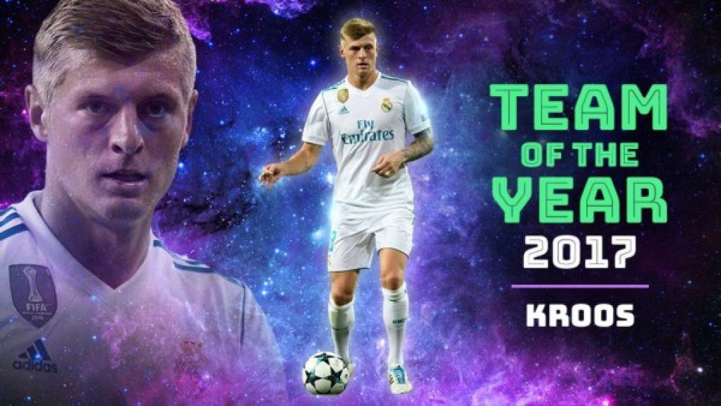 El centrocampista Toni Kroos (ALE, Real Madrid) 43,3% 345.494 votos.