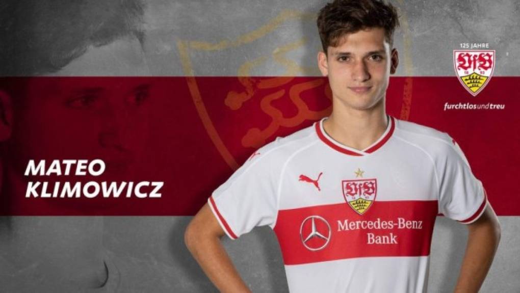 Mateo Klimowicz, hijo de Diego Klimowicz, exjugador del Rayo Vallecano y Valladolid entre otros equipos, ha fichado por el Stuttgart. El mediocampista argentino tiene 18 años y firma contrato el 30 de junio de 2024. 'Es un sueño hecho realidad para mí. Tengo muchas ganas de ver a mi nuevo club y la nueva temporada ', ha asegurado el joven jugador, que la pasada temporada jugó en el Instituto Córdoba de la segunda división de Argentina.