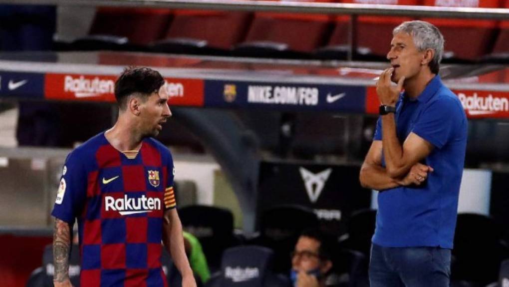 Cabe señalar que el pasado 1 de noviembre, Quique Setién, ex entrenador del Barcelona,dejó un par de dardos sobre Messi: 'Es difícil de gestionar. Ves cosas que no te esperas', reveló.
