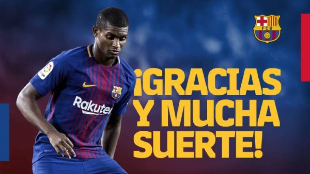 El Barcelona ha hecho oficial el traspaso del central brasileño Marlon Santos al Sassuolo italiano para la próxima temporada. El acuerdo entre el conjunto blaugrana y el equipo de la Serie A se ha cerrado por 6 millones de euros.