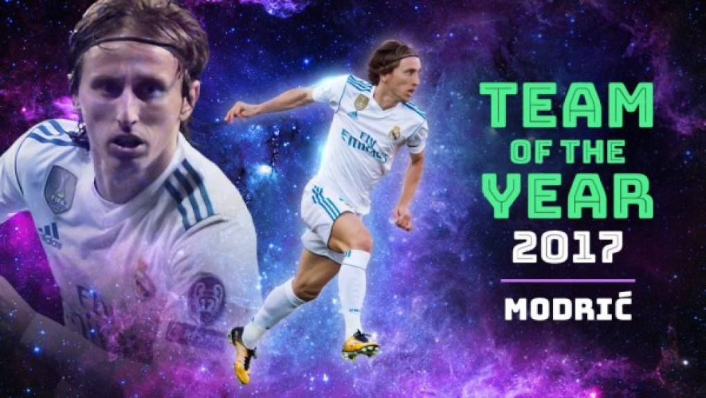 El centrocampista Luka Modric (CRO, Real Madrid) 48,5% 387.487 votos.