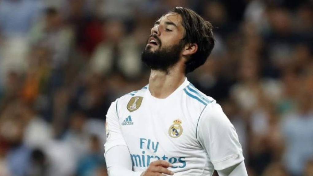 Isco: El mediocampista español es otro de los que no pudo consolidarse en el Real Madrid y al final lo estarían vendiendo.