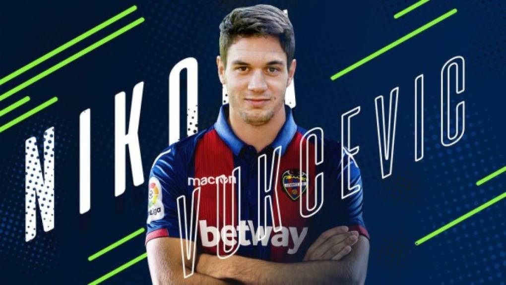 El Levante ha fichado al mediocentro montenegrino Nikola Vukcevic por 8.900.000 €. Firma hasta junio de 2022 y llega procedente del Braga de Portugal.