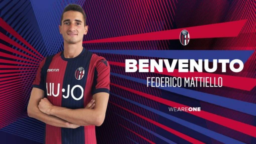 Federico Mattiello es nuevo jugador del Bolonia. El joven lateral, canterano de la Juventus, llega del SPAL.