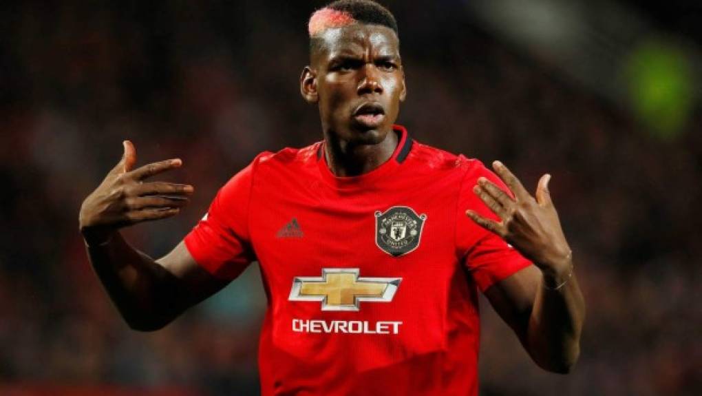 Paul Pogba - El mediocampista francés del Manchester United es la gran sorpresa que incluyó Neymar en este top 5.