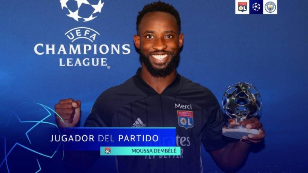 Moussa Dembélé, con sus dos goles, fue elegido como el MVP del partido.