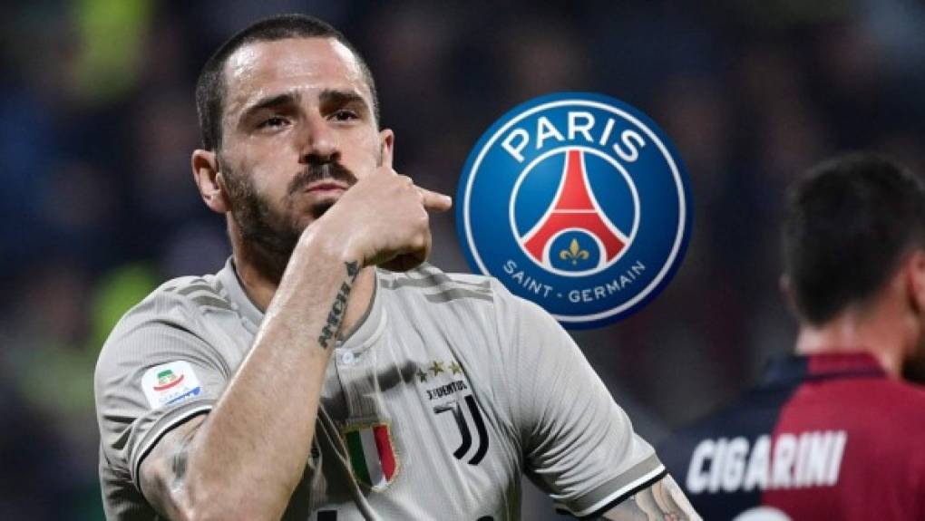 El PSG le ofrece a Bonucci un contrato de 7 millones anuales. La oferta del conjunto francés ha hecho que Leonardo Bonucci se piense su continuidad en la Juventus.