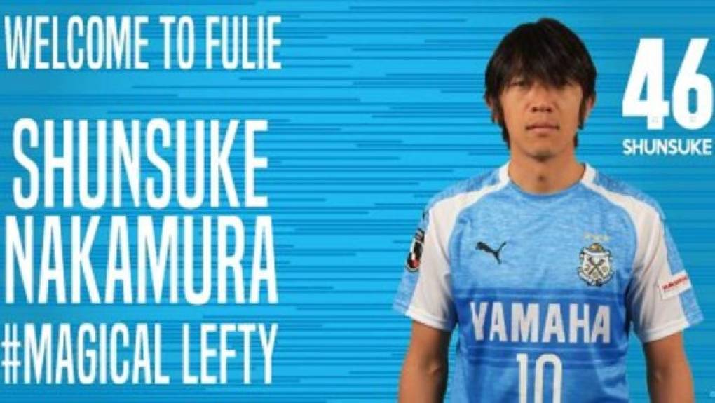 El Yokohama FC anuncia el fichaje del mítico Shunsuke Nakamura a sus 41 años de edad.