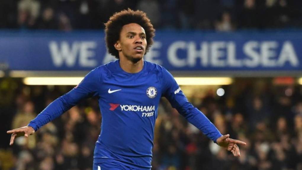 Informa Sky Sports que el Chelsea ha rechazado los intentos del Barcelona y del Atlético de Madrid para fichar a Willian, a pesar de la posibilidad de perder gratis al jugador el próximo verano. En ese sentido, los dirigentes estarían tratando de negociar una renovación del brasileño para las próximas dos temporadas. La oferta del club azulgrana fue de 40 millones de euros.