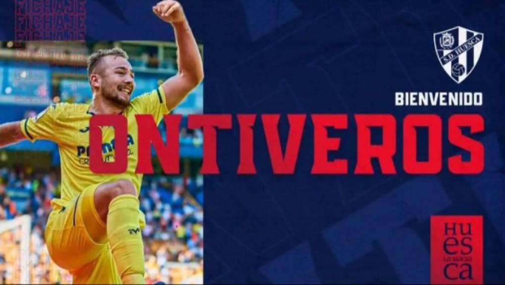 El SD Huesca anunció el fichaje en calidad de cedido del extremo español Javier Ontiveros. El futbolista de 23 años llega cedido hasta final de temporada procedente del Villarreal.