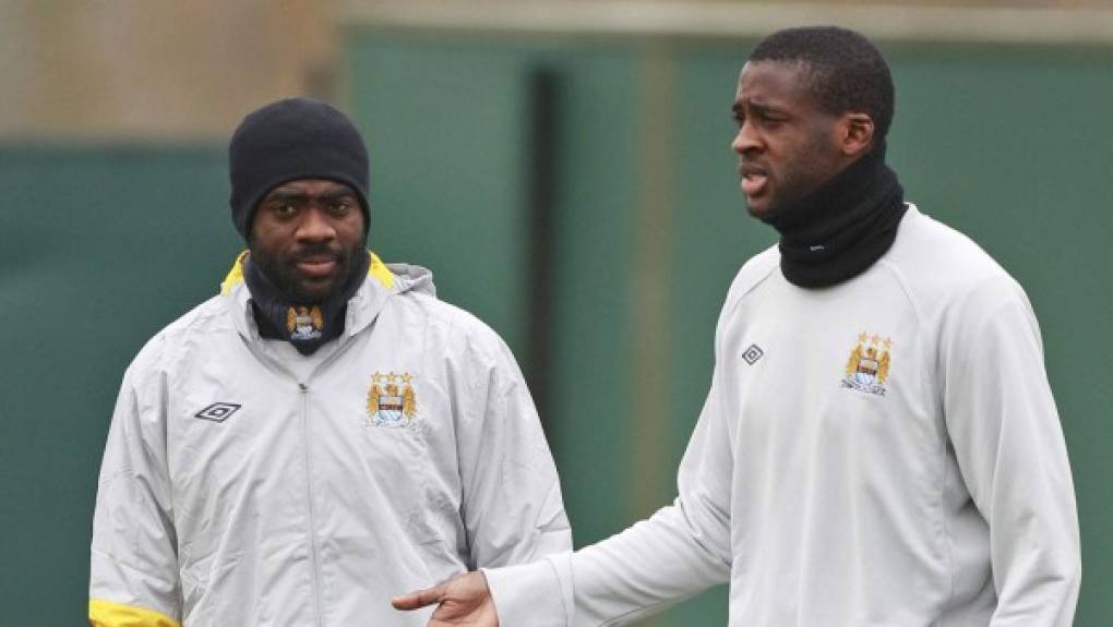 Los Touré - Kolo y Yaya jugaron juntos en el Manchester City de Inglaterra.