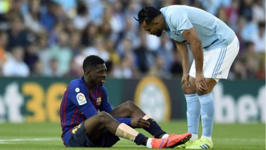 Las lesiones han hecho que Ousmane Dembélé no pueda destacar en el Barcelona y en el club catalán están decepcionados por su fragilidad. No se descarta que salga del club.