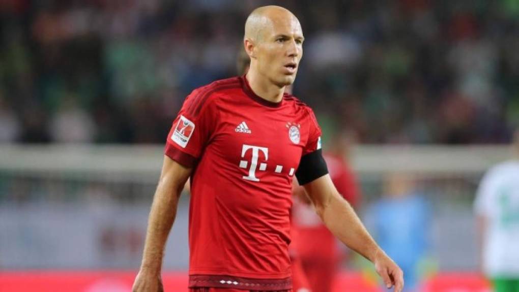 Arjen Robben: el jugador de Bayern Múnich sufrió de cáncer testicular cuando apenas tenía 20 años y jugaba por el Chelsea. Lo superó y hoy es una de los mejores jugadores del mundo.