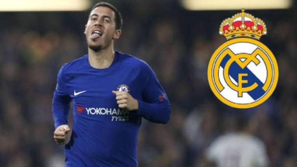 Eden Hazard: El mediocampista belga de 28 años de edad es uno de los objetivos del Real Madrid, Zidane lo viene pidiendo desde hace unos años atrás.