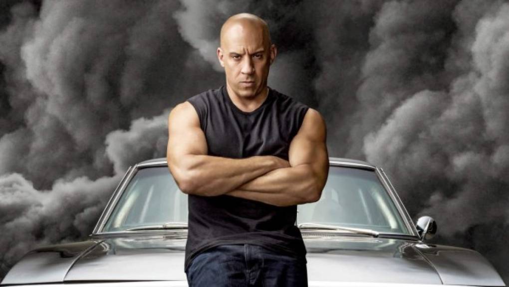 Vin Diesel se posiciona en quinto lugar con 54 millones por la última entrega de la franquicia de acción 'Fast & Furious 9', retrasada por la pandemia a abril de 2021.