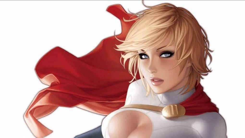 POWER GIRL<br/>Identidad: Kara Zor-L<br/>Poderes/habilidades: En la enredada historia de este personaje, lo que podemos sacar en concreto es que sus habilidades son muy parecidas a las de Supermán e incluye superfuerza, capacidad de volar, velocidad e invulnerabilidad. Pero también posee algo que no tiene el Hombre de Acero: Una voluptuosa figura.<br/>